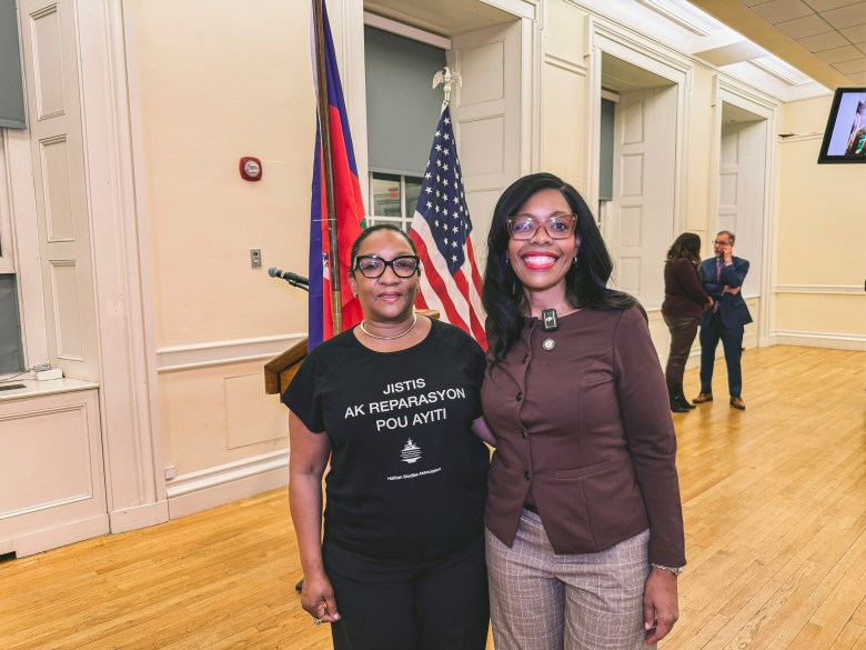 Elected officials and community members gather at Brooklyn Borough Hall during a Haitian Independence Day celebration on Jan. 8, 2026. Photo courtesy of the Office of Council Member Rita Joseph.