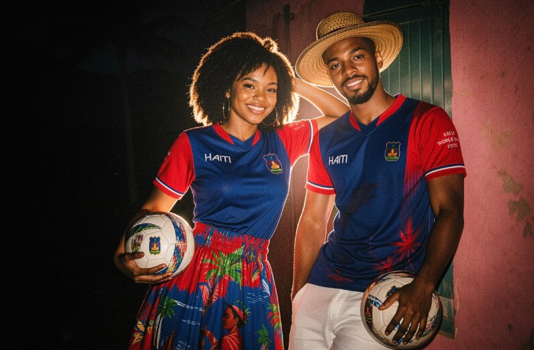The ‘Eske w pare” (Are you ready) World Cup jersey by Jean-René Rinvil
