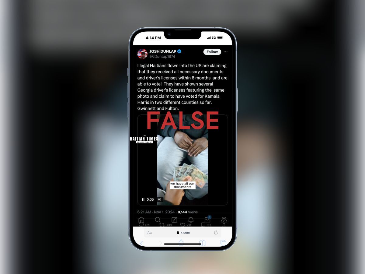 Russian-linked video falsely claims Haitian voter fraud in Georgia, fueling election disinformation